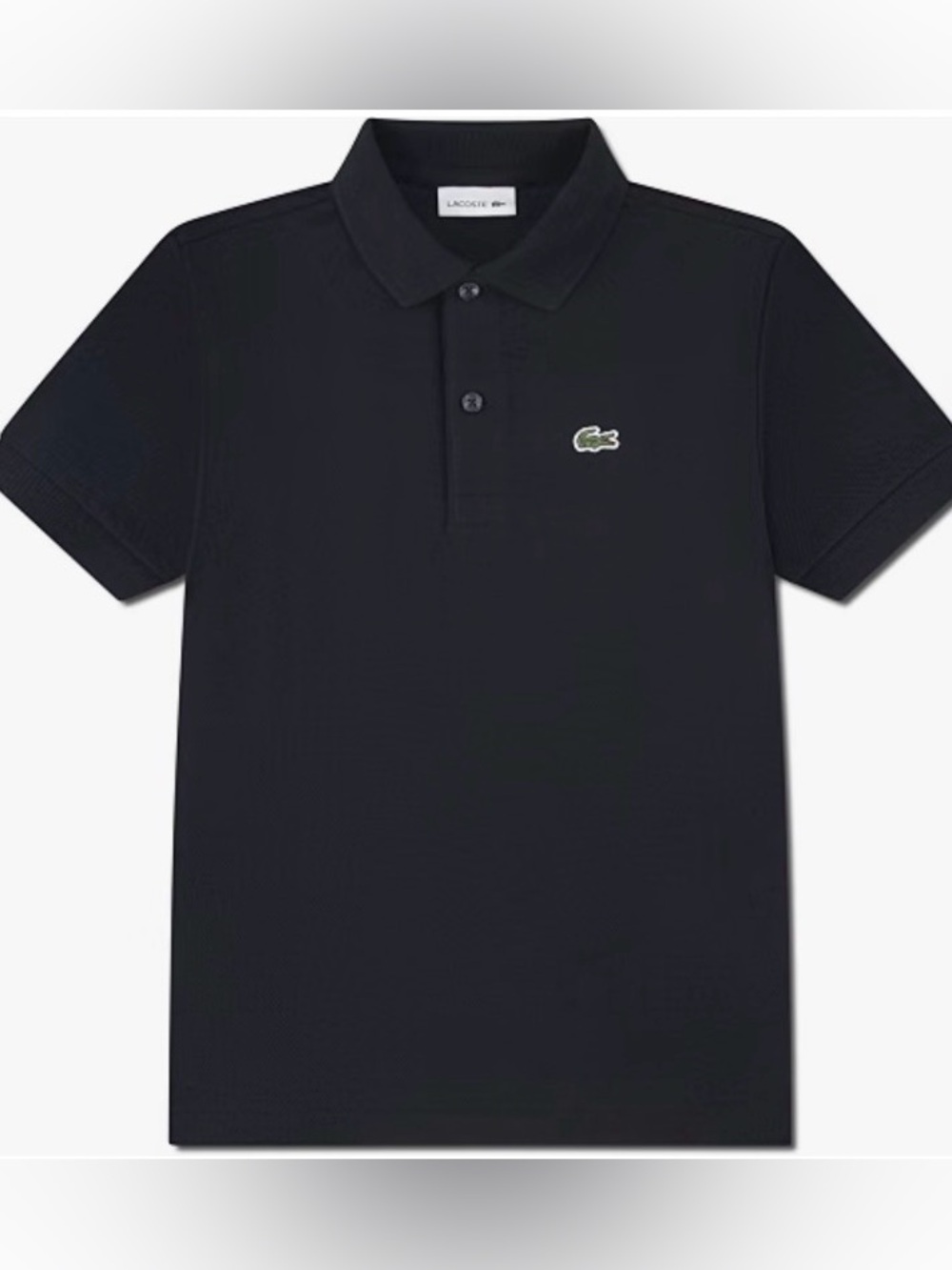 NWT - Lacoste Boys' Classic Polo - Black - SIZE 10